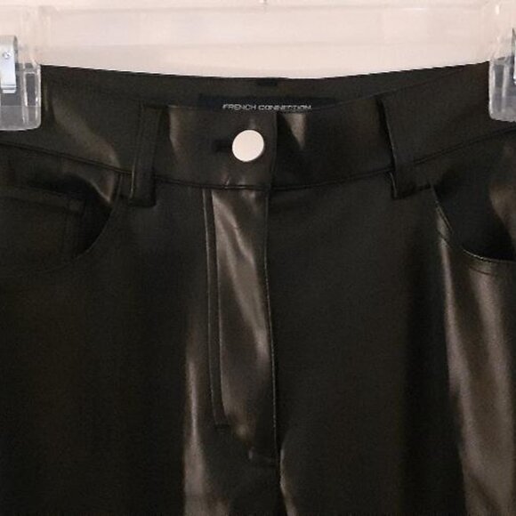 French Connection Faux Leather Pants sz4 - Picture 5 of 9